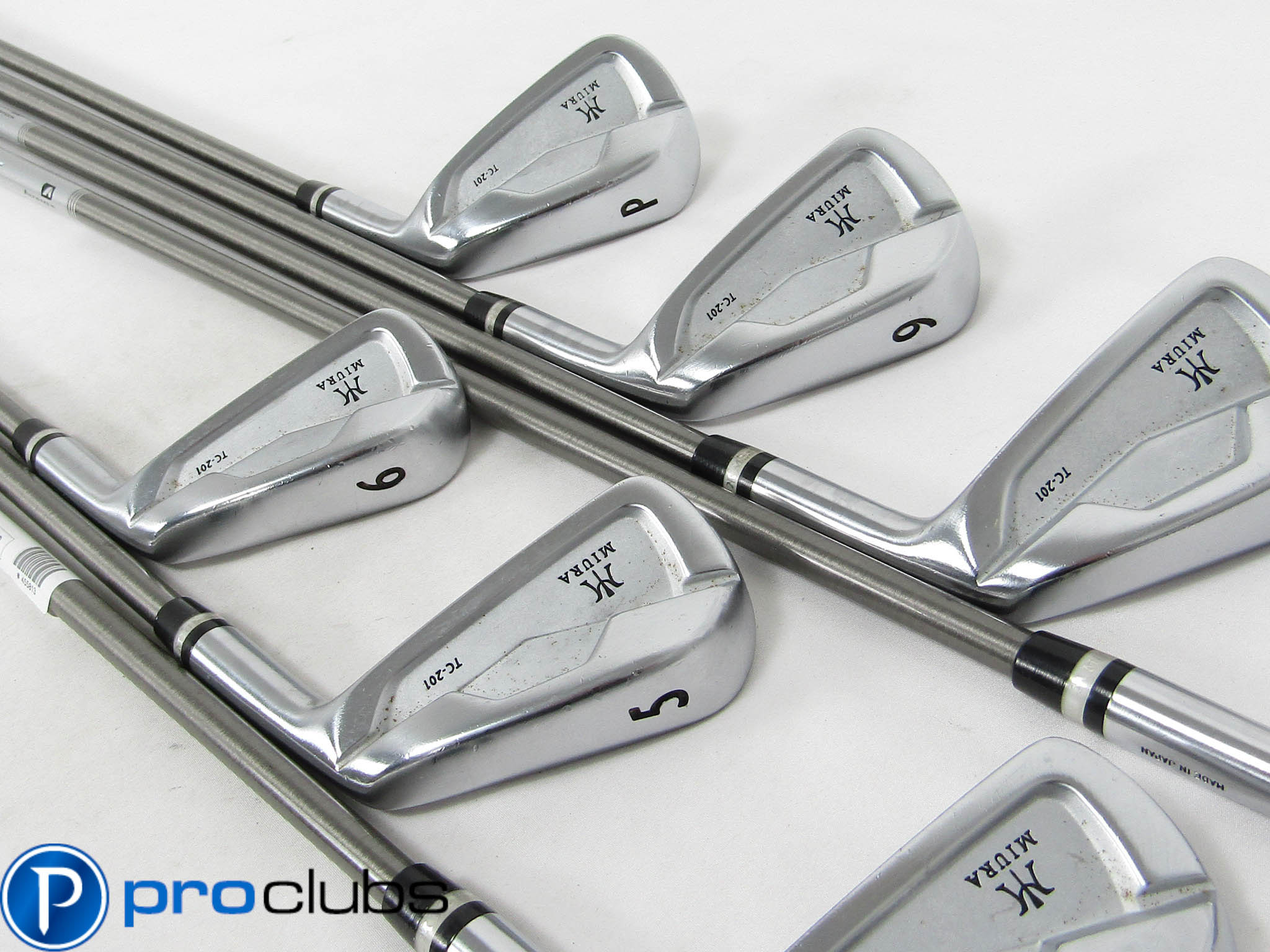 MIURA TC-201 FORGED IRONS 4-PW AEROTECH STEELFIBER i95 STIFF FLEX